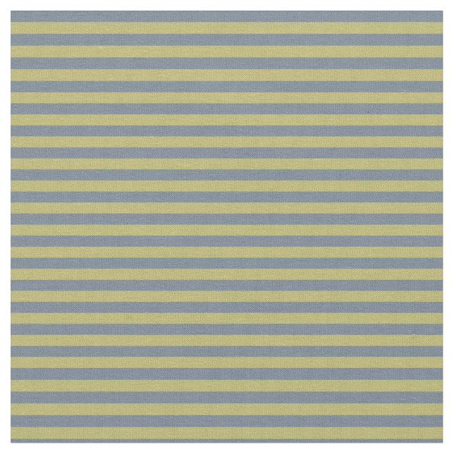 Dark Khaki & Slate Grey Pattern of Stripes Fabric (Close Up)