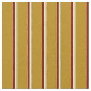 Dark Khaki, Tan, Maroon, and Dark Goldenrod Lines Fabric