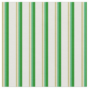 Dark Khaki, Tan, Sea Green, Green & White Coloured Fabric