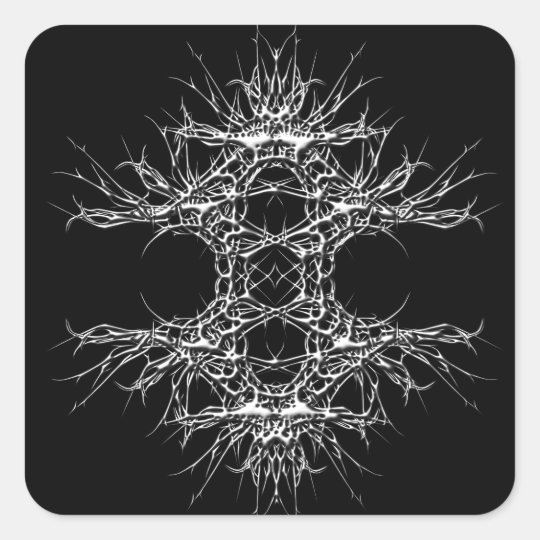 dark kind square sticker