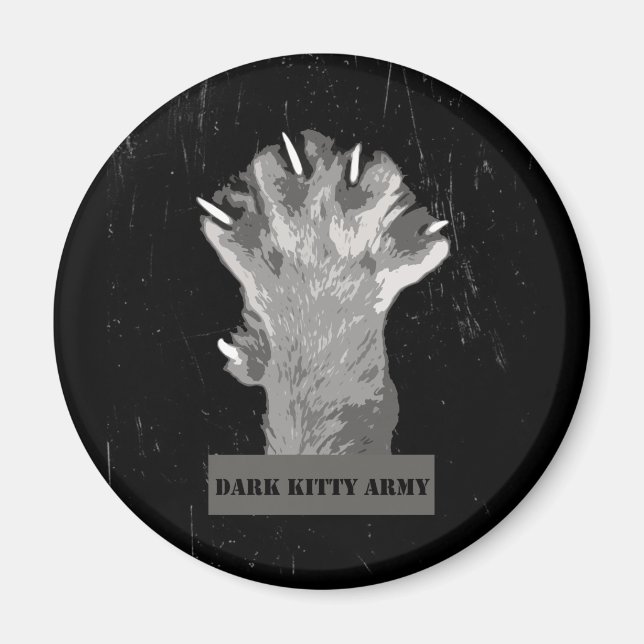 Dark Kitty Army Magnet (Front)