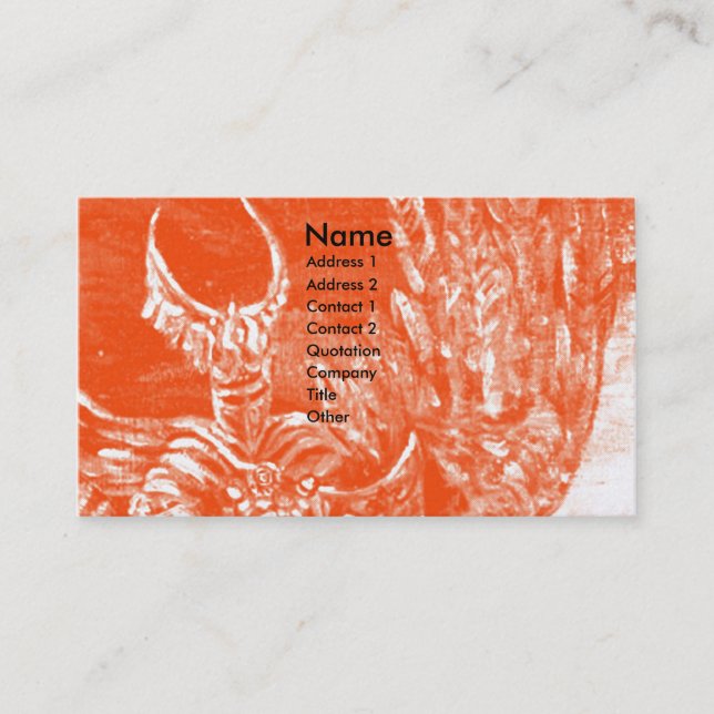 DARK KNIGHT Gold metallic Business Card (Front)