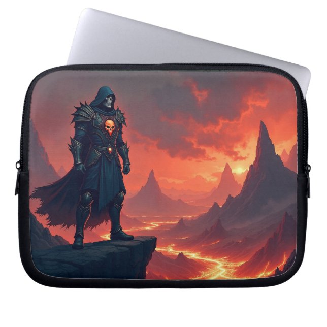 Dark Knight of Flame Laptop Sleeve (Front)