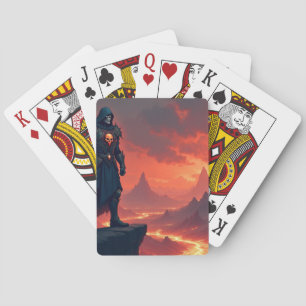 Dark Knight of Flame Playing Cards