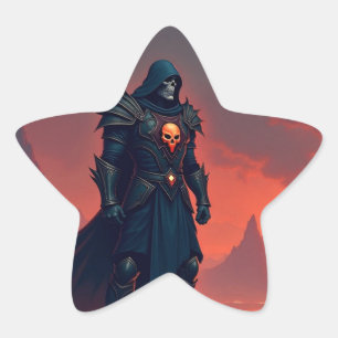 Dark Knight of Flame Star Sticker