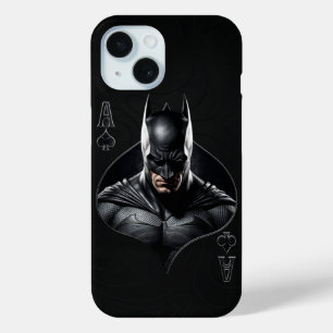 Dark Knight Playing Card Design iPhone 15 Case