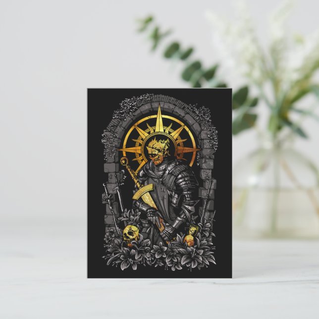 Dark Knight: The Warrior in Shadows Postcard (Standing Front)