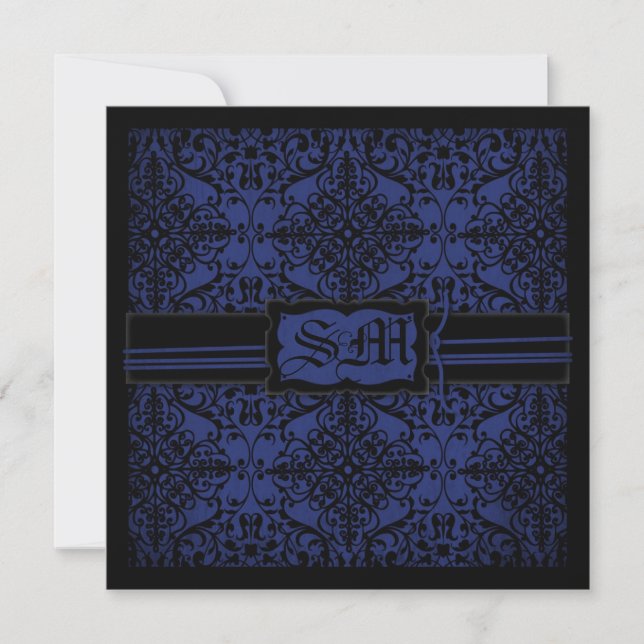Dark Knight Wedding Invite Square (Front)