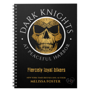 Dark Knights Logo 6.5" x 8.75" spiral notebook