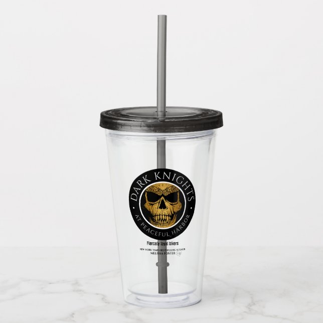 Dark Knights Logo Acrylic Tumbler (Front)
