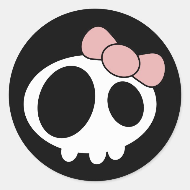 Dark Lady Classic Round Sticker (Front)