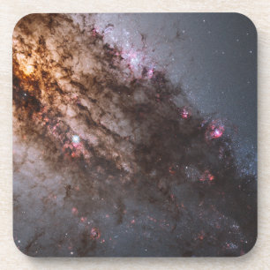Dark Lanes Of Dust Crisscross Centaurus A Galaxy. Coaster