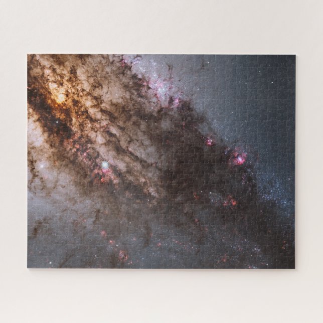 Dark Lanes Of Dust Crisscross Centaurus A Galaxy. Jigsaw Puzzle (Horizontal)