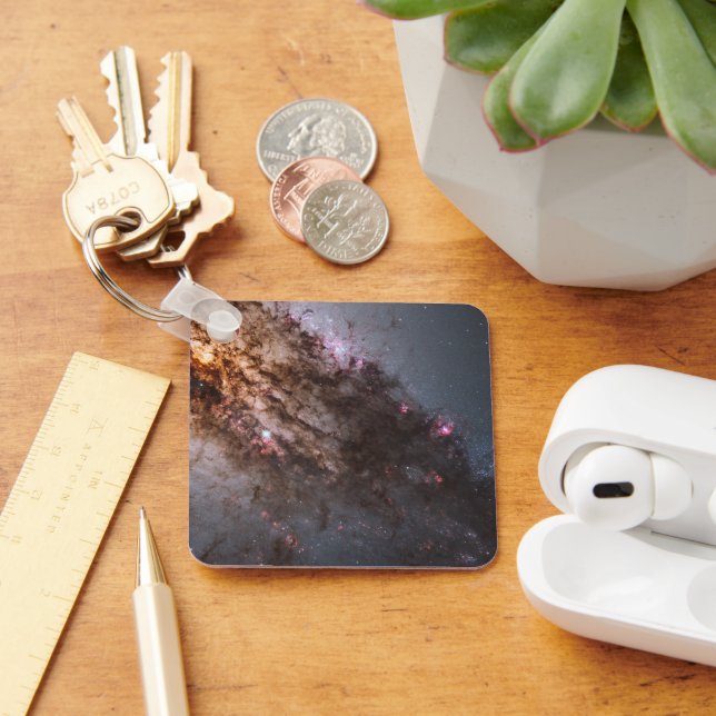 Dark Lanes Of Dust Crisscross Centaurus A Galaxy. Key Ring (Desk)