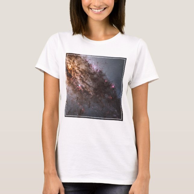 Dark Lanes Of Dust Crisscross Centaurus A Galaxy. T-Shirt (Front)