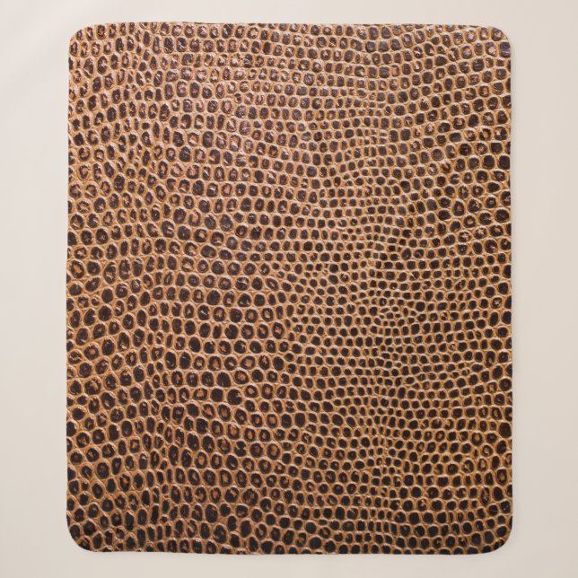 dark leather background sherpa blanket (Front)