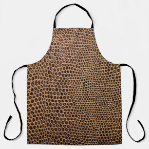 Dark Leather: Elegant Simple Background Apron