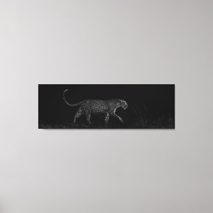 Dark Leopard Salayexe Canvas Print