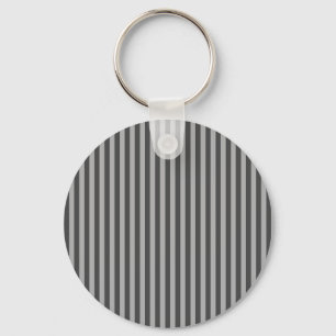 Dark Light Grey Vertical Lines Geometric Stripes Key Ring