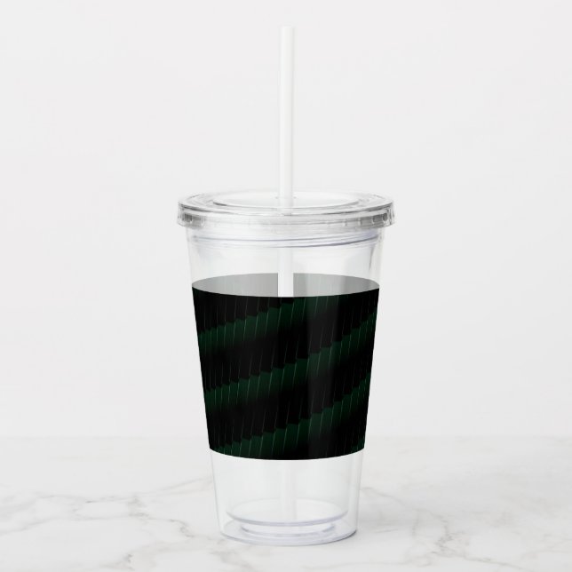 Dark lines acrylic tumbler (Front)