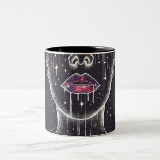 Dark Lips Two-Tone Coffee Mug