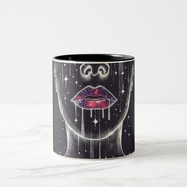 Dark Lips Two-Tone Coffee Mug (Center)