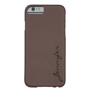 Dark liver (horses) colour background barely there iPhone 6 case