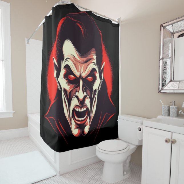 Dark Lord Shower Curtain (In Situ)