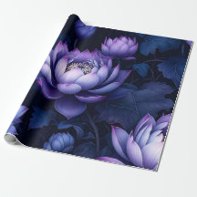 Dark Lotus Night Wrapping Paper