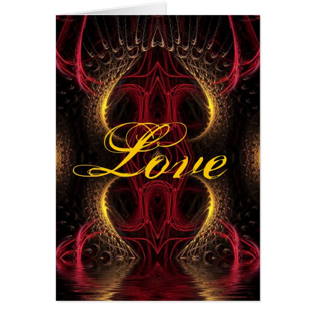 Dark Love Fractal Card (Front)