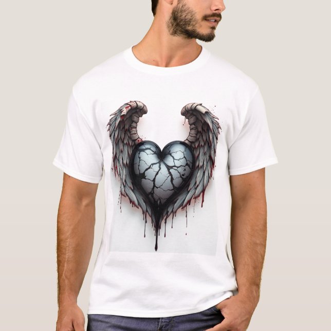 dark love wings T-Shirt (Front)