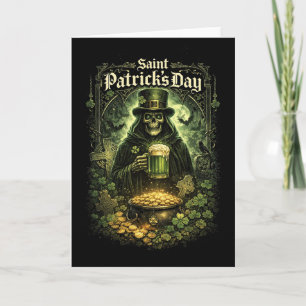Dark Luck of Saint Patrick Holiday Card