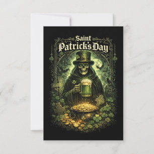 Dark Luck of Saint Patrick Thank You Card