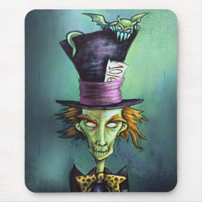 Dark Mad Hatter from Alice in Wonderland Mouse Mat (Front)