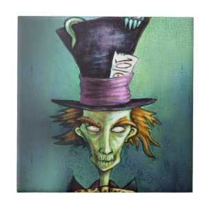 Dark Mad Hatter from Alice in Wonderland Tile