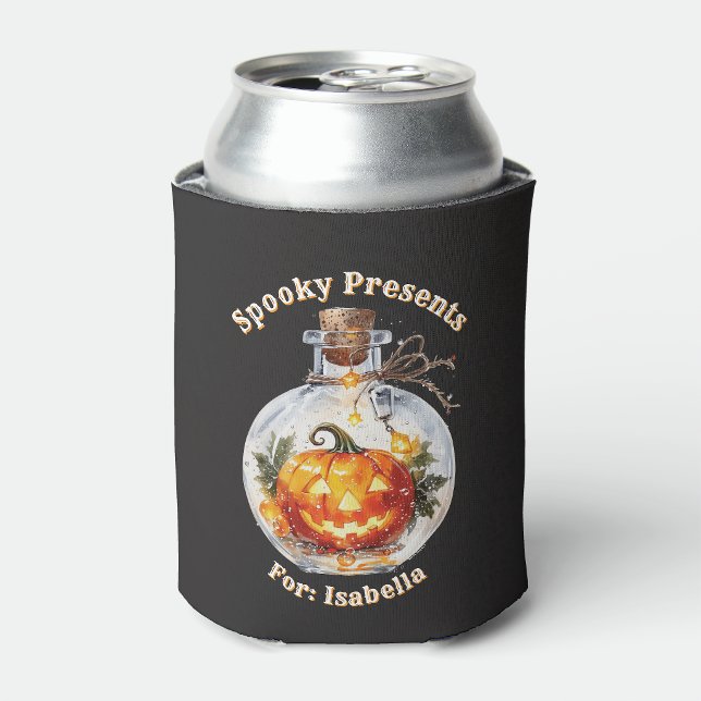 Dark Magic Glowing Jack O Lantern Pumpkin  Can Cooler (Creator Uploaded)