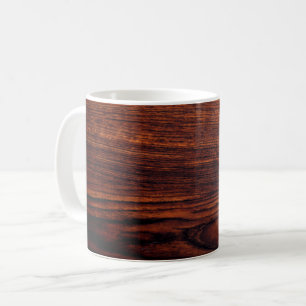 Dark Mahogany wood grain   brown wood pattern  Coffee Mug