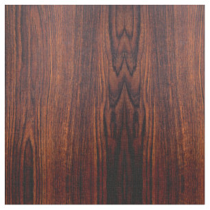 Dark Mahogany wood grain   brown wood pattern  Fabric