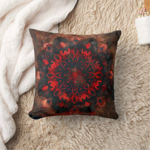 Dark Mandala- Boho Gothic Gift Cushion