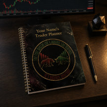 Dark Marble Bull Bear Trader Design