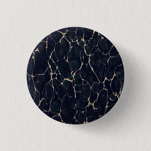 Dark Marble Pattern Abstract Alcohol Ink Style 1 3 Cm Round Badge (Front)