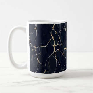 Dark Marble Pattern Abstract Alcohol Ink Style 1 Coffee Mug