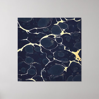 Dark Marble Pattern Abstract Alcohol Ink Style Dar Canvas Print