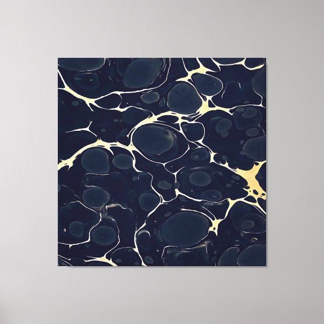 Dark Marble Pattern Abstract Alcohol Ink Style Dar Canvas Print (Front)