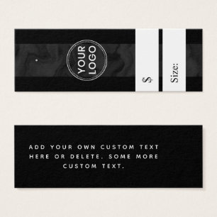 Dark marbled stripe black price tag