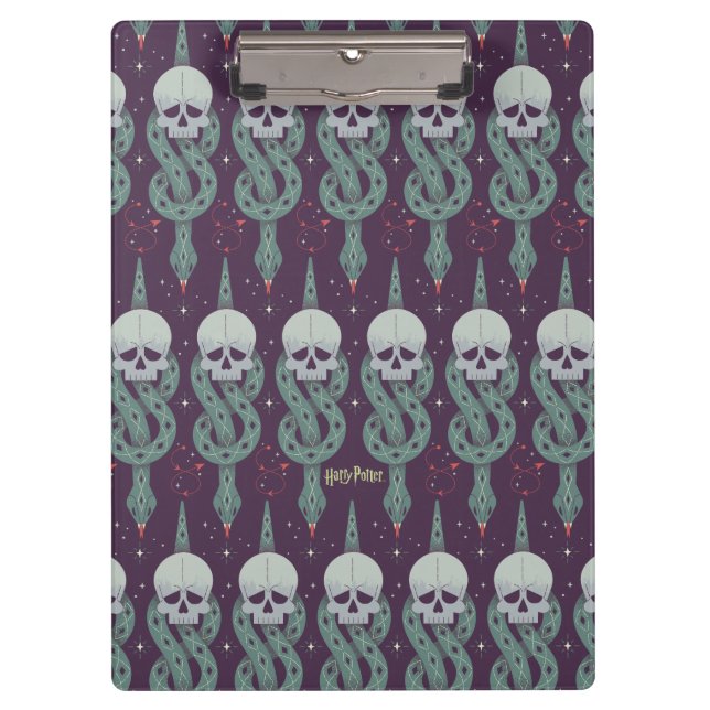 Dark Mark Geometric Icon Pattern Clipboard (Front)