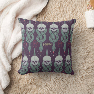 Dark Mark Geometric Icon Pattern Cushion