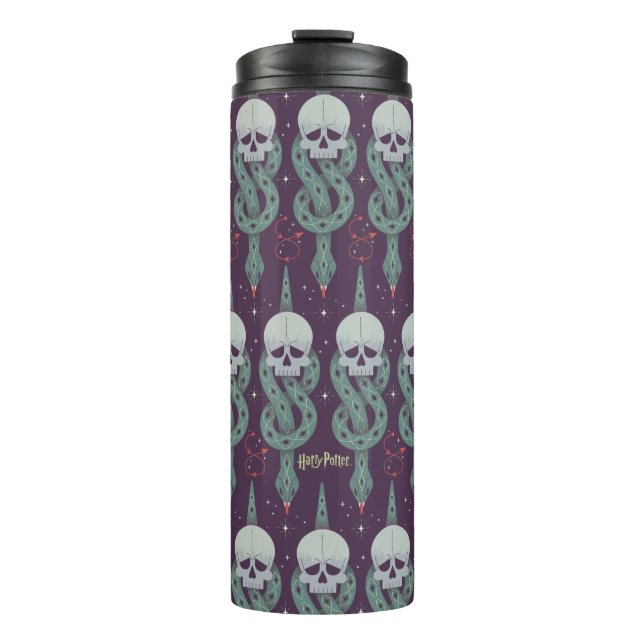 Dark Mark Geometric Icon Pattern Thermal Tumbler (Front)