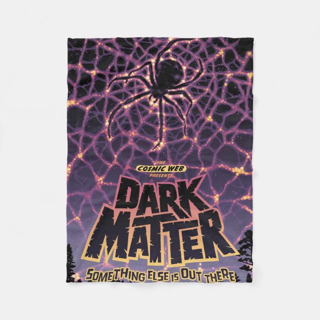 Dark Matter Poster. Fleece Blanket (Front)