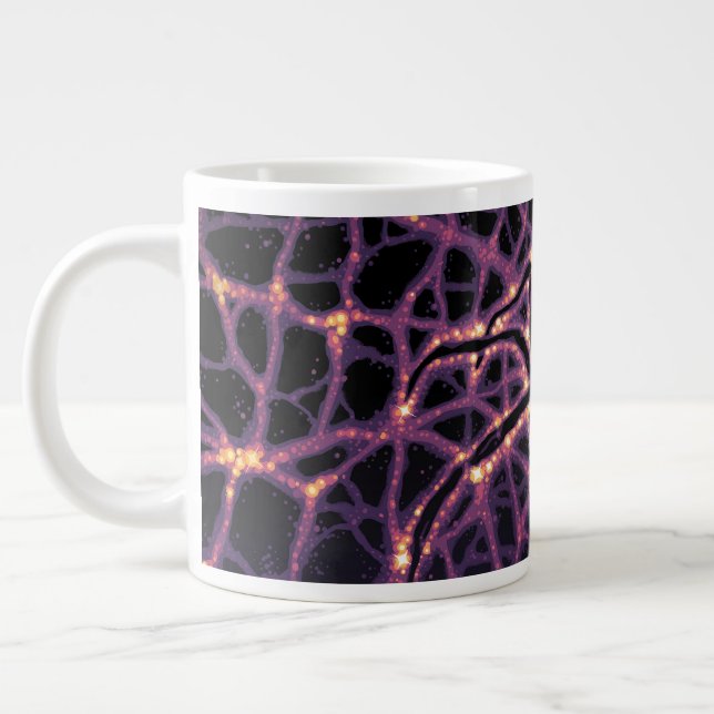 Dark Matter Poster. Large Coffee Mug (Left)